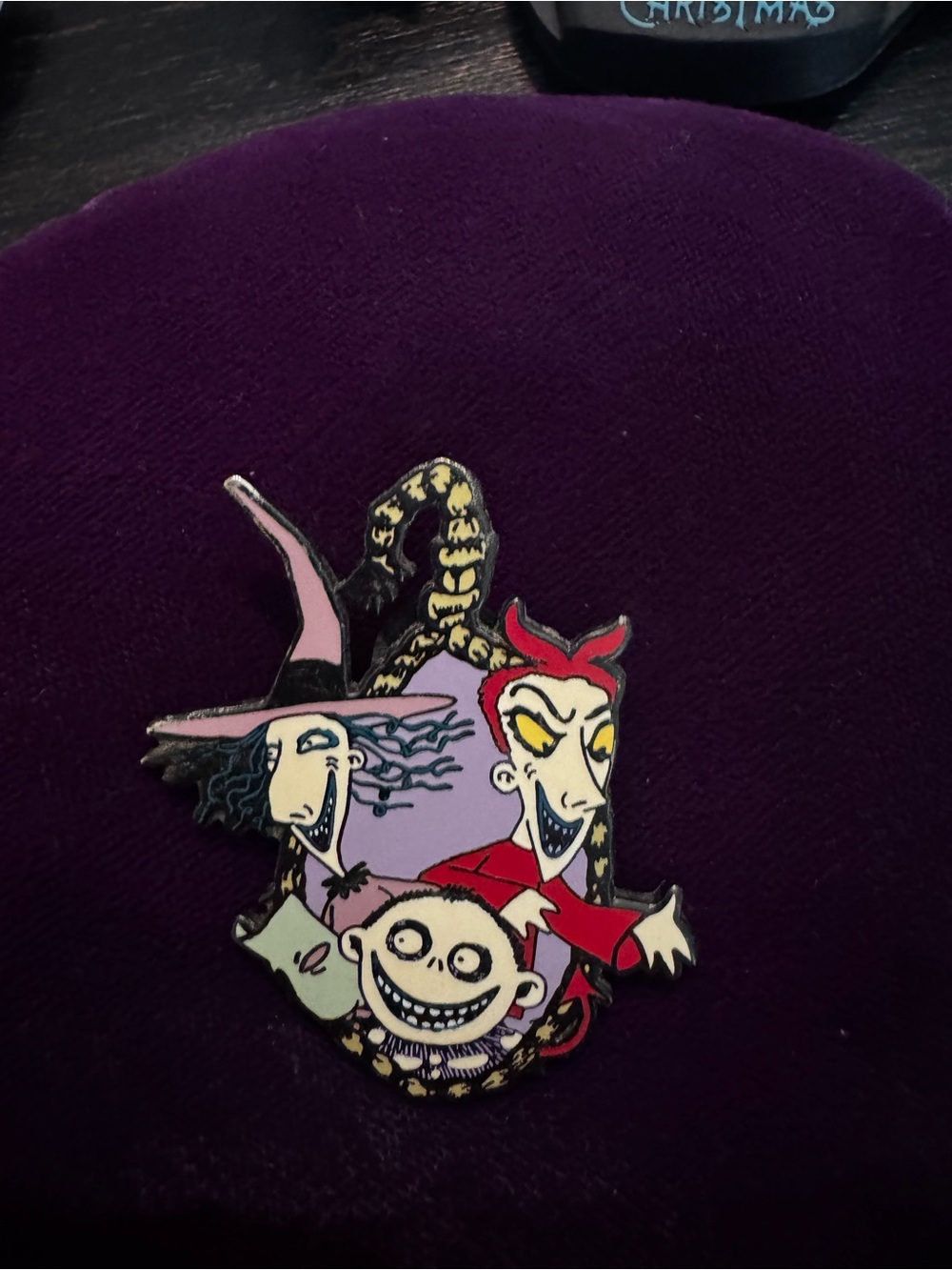 2003 Disney Park Nightmare Before Christmas "Hanging Lock, Shock and Barrel" Pin